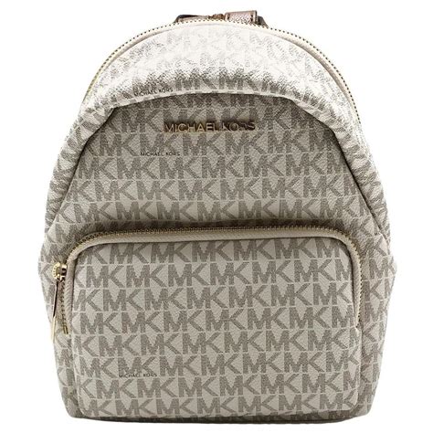 michael kors md abbey backpack bag white grey|abbey leather backpack.